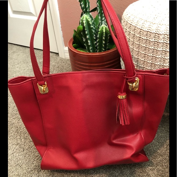Ralph Lauren Bags Ralph Lauren Red Leather Purse Poshmark